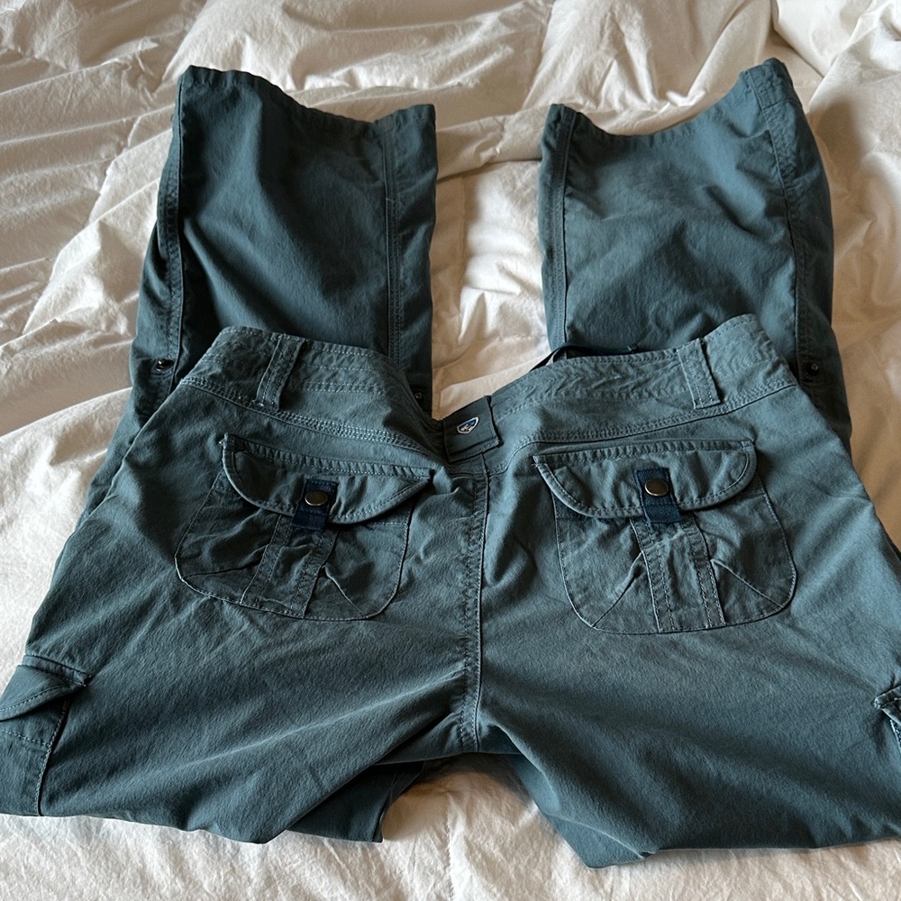 Kuhl Women’s Teal Cargo Pants 8 Short - Picture 6 of 14